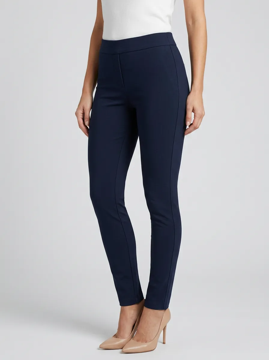 Effortless Mid-Rise Stretch Women's Stretch Mid-Rise Pants