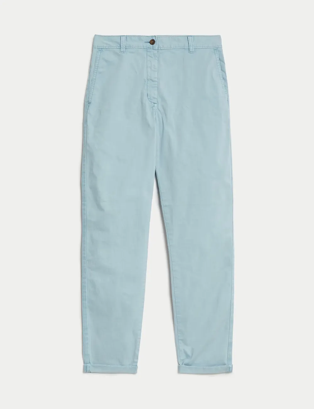 Cotton Rich Tea Dyed Slim Fit Chinos Grey