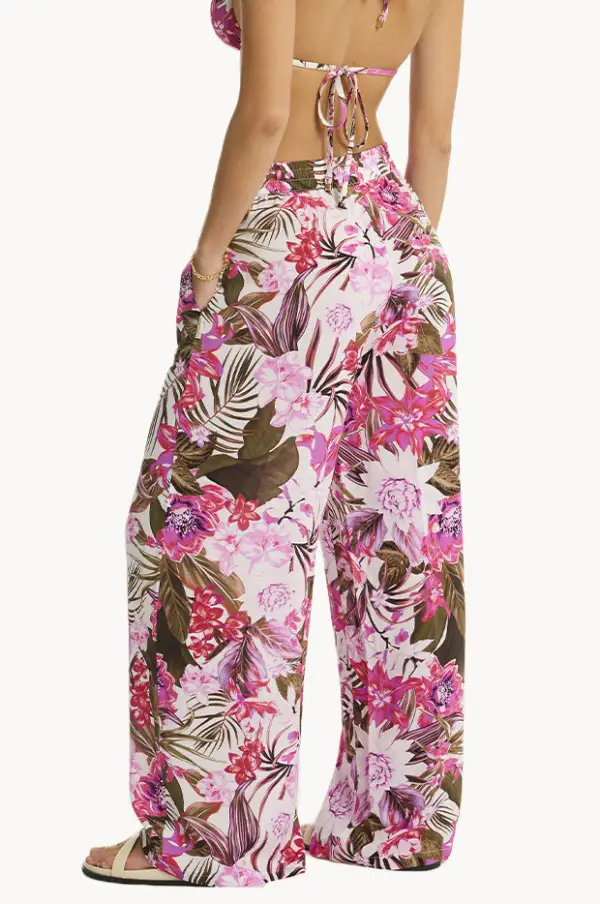 Flowing Viscose Palazzo Pants