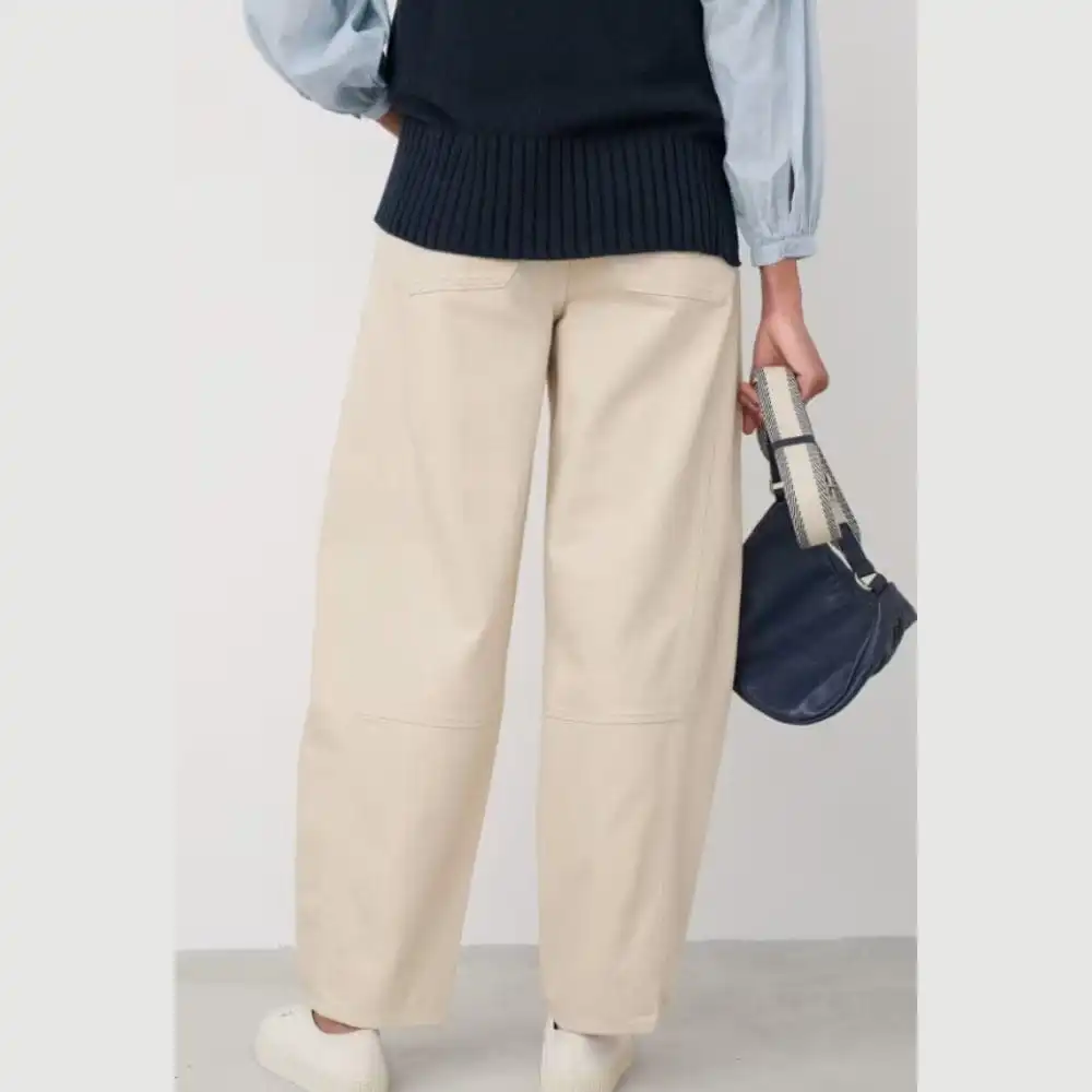Barrel-Leg Ankle-Length High-Rise Women's Jeans