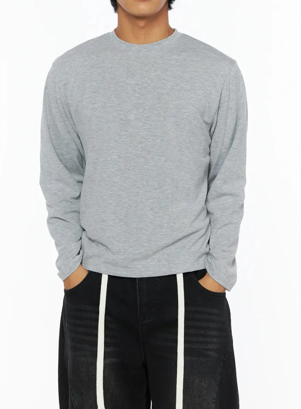 Men's Soft Basic Long Sleeve Tee