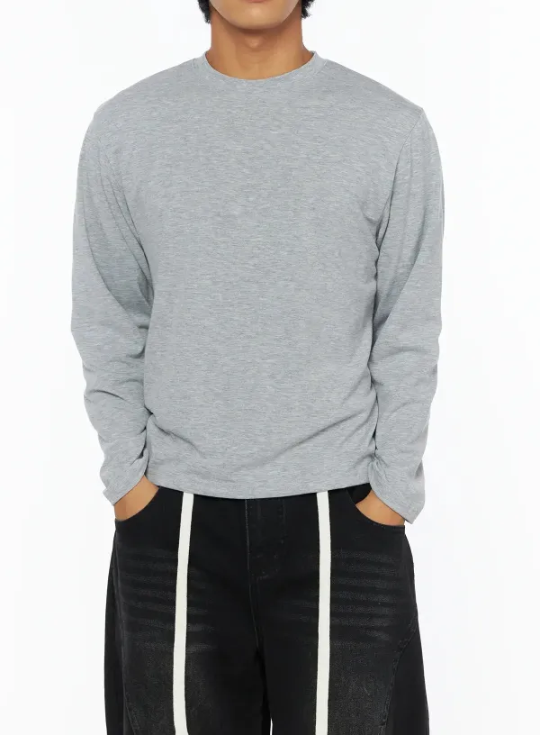 Men's Soft Basic Long Sleeve Tee