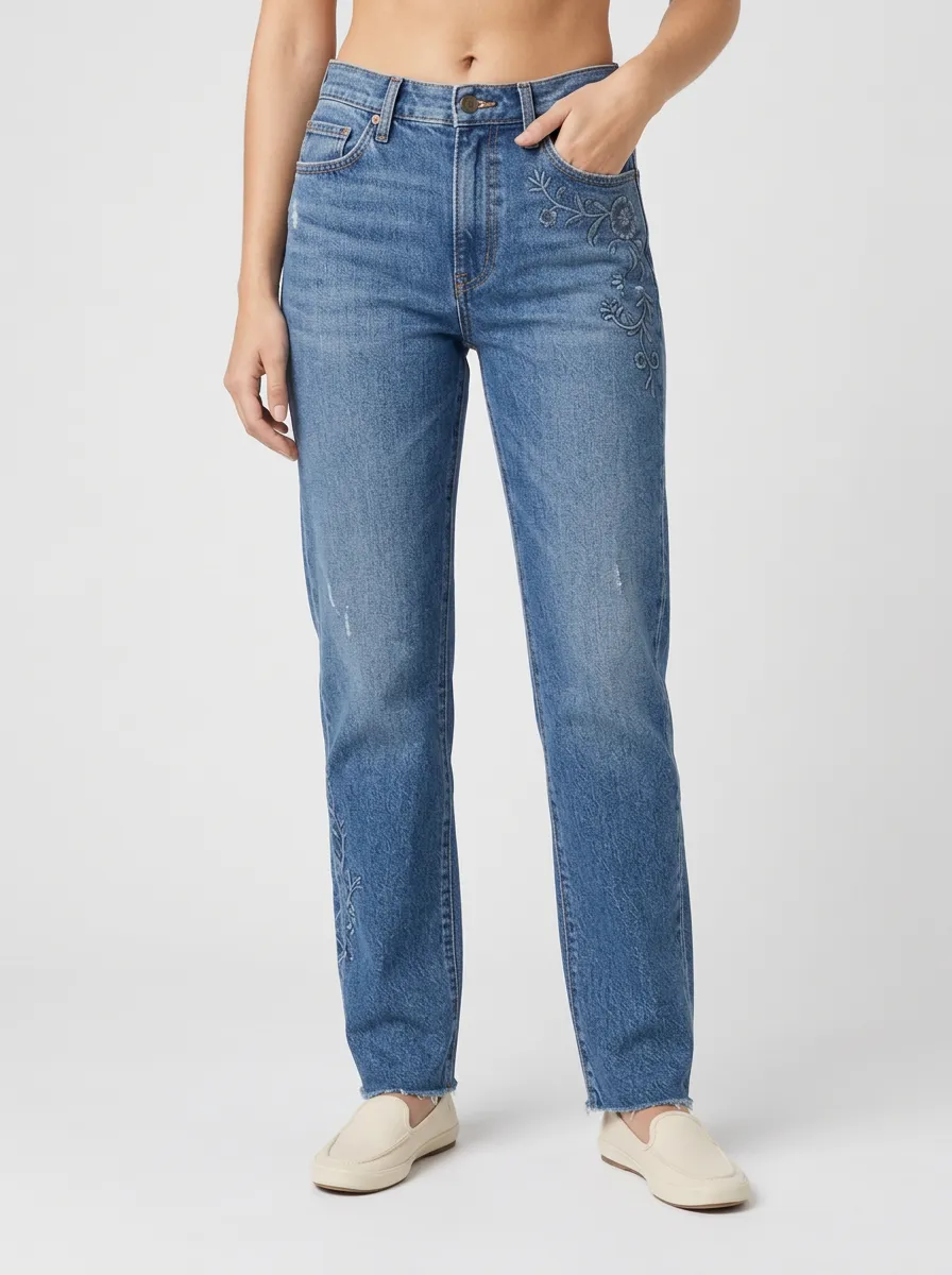 Soft Shape Straight Leg Relaxed Jeans