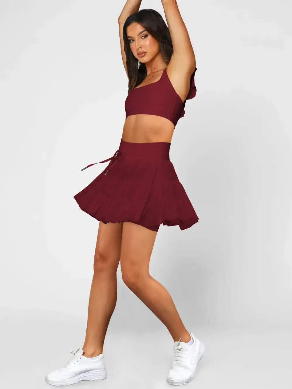 Tina High Waist Skort Pocket Jeans Skirt