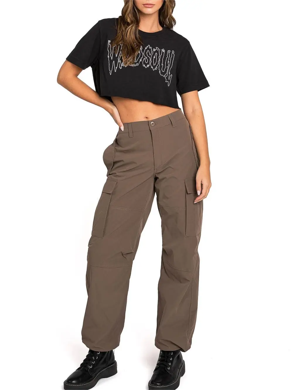 Front Button Skater Pants