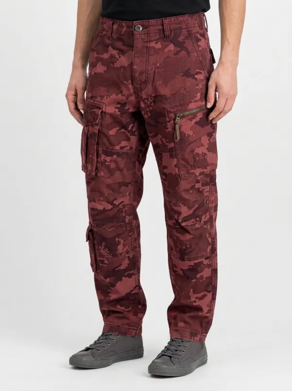 Men's Tactical Style Grey Camouflage Printed Cargo Pants