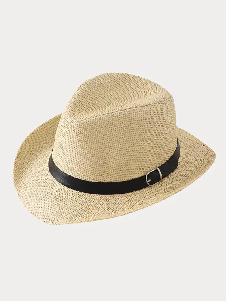 Classic Belted Panama Hat
