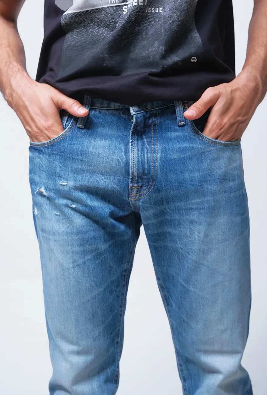 Men's Minimal Slim Fit Jeans