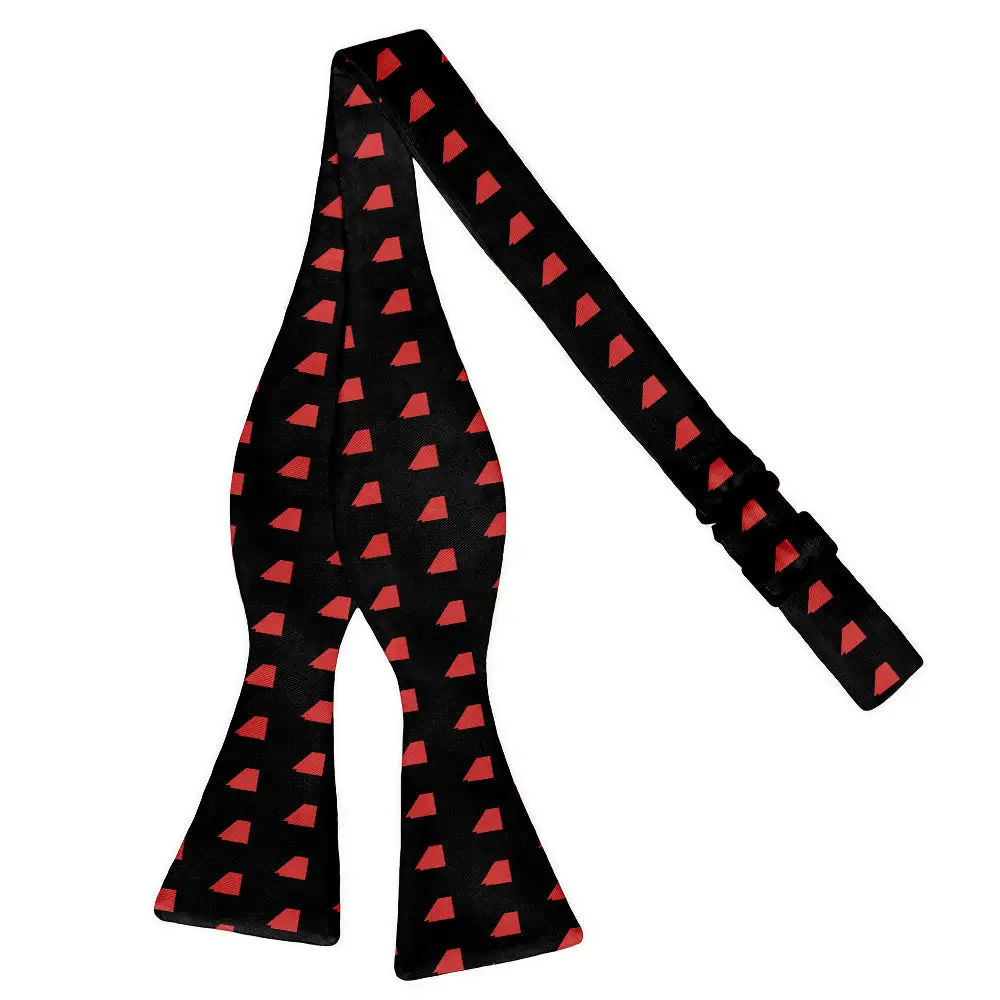 Artful Outline Motif Bow Tie