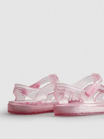 Glitter Caged Jelly Sandals detail 2
