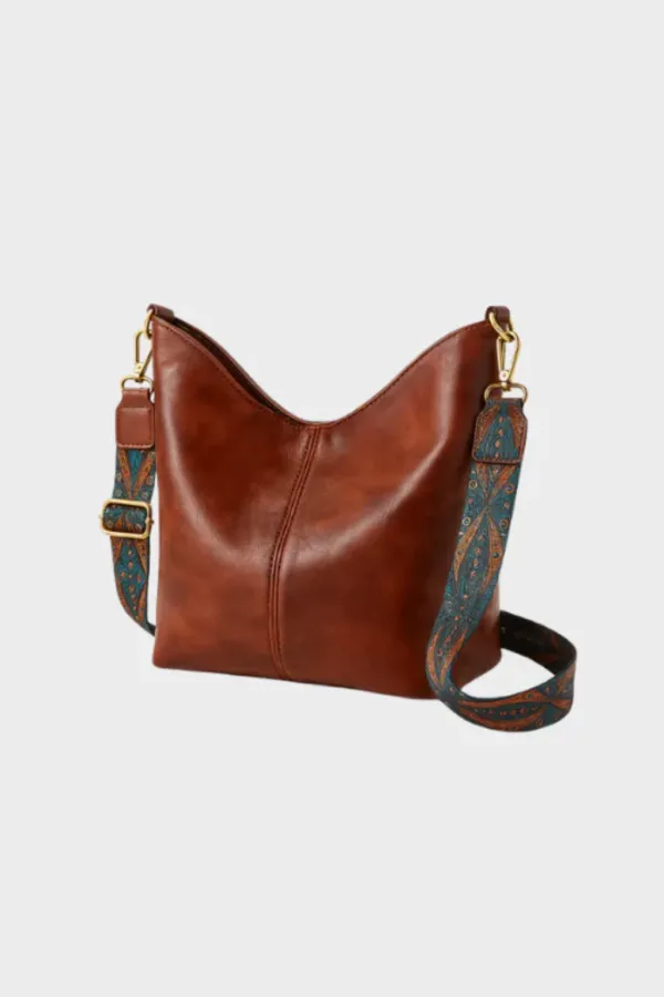 Leather Crossbody Shoulder Bag Adjustable Strap