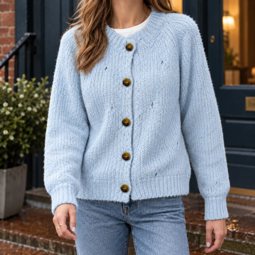 Textured Soft Knit Cardigan
