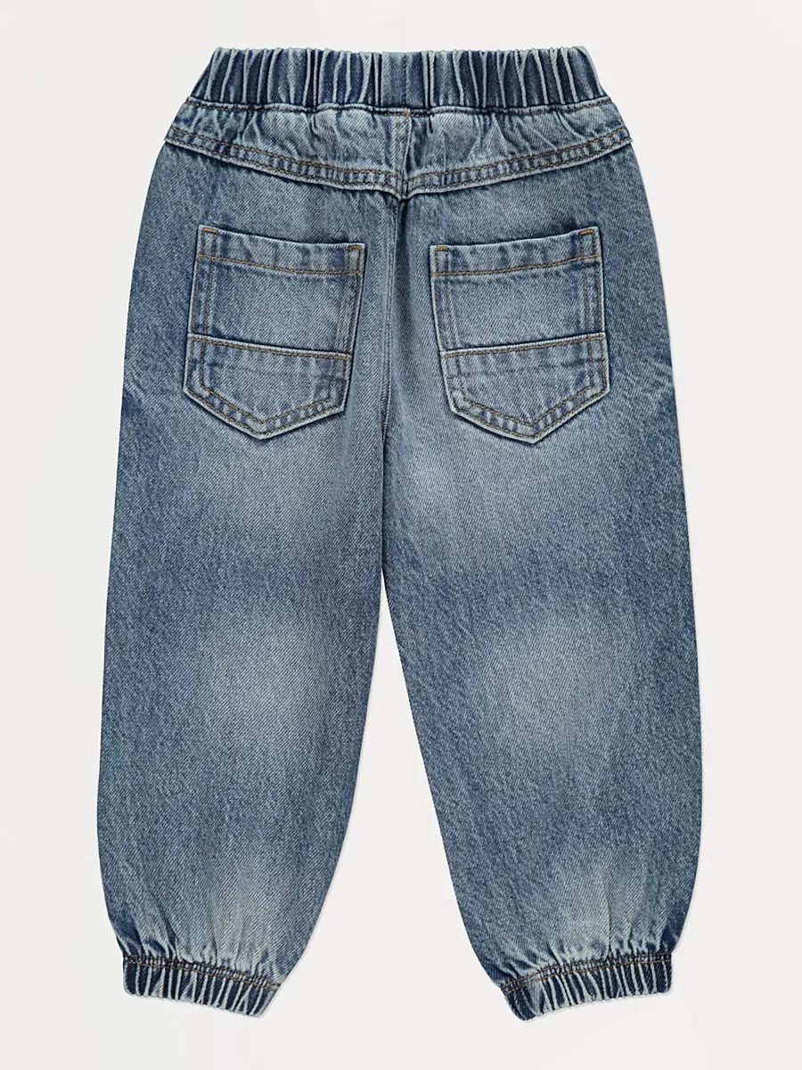 Mid Wash Jogger Jeans