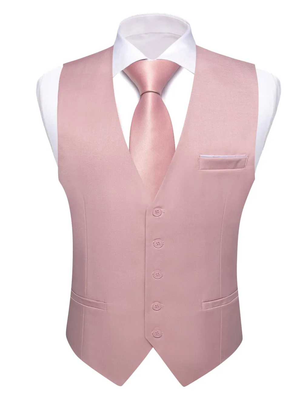 Refined Solid Formal Dress Vest