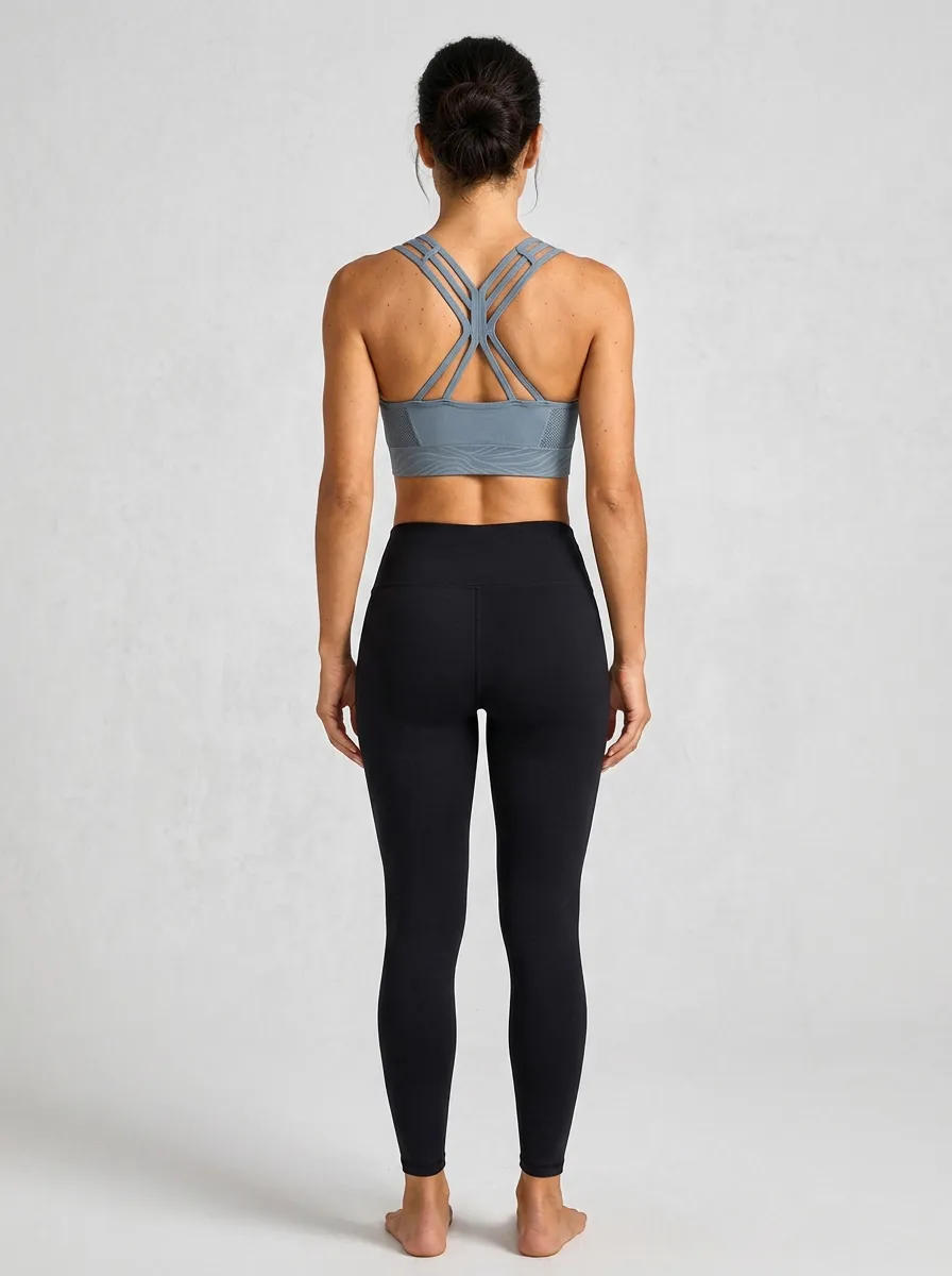 Modern Wave Graphic Studio Look Women's Sports Bra