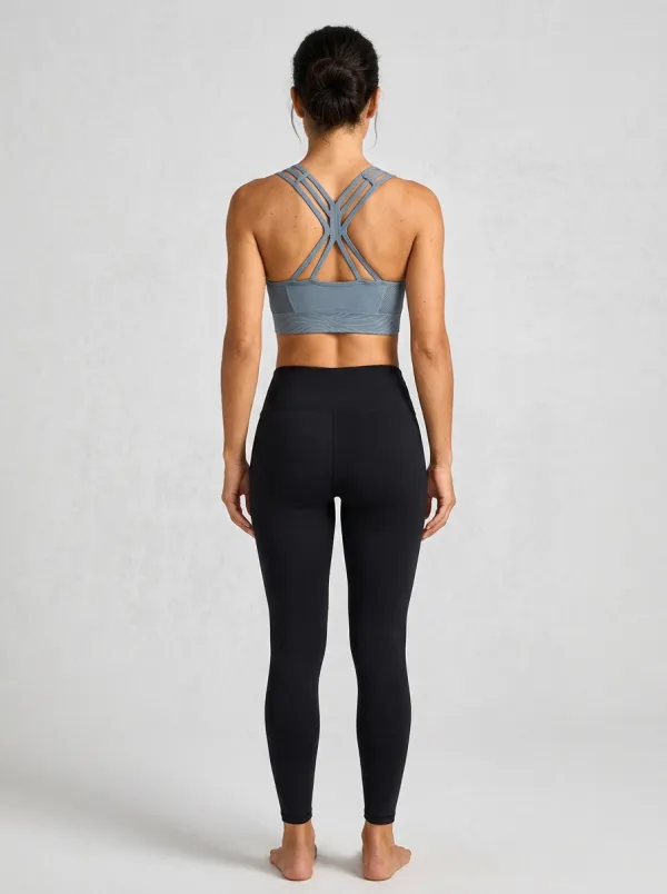 Modern Wave Graphic Studio Look Women's Sports Bra
