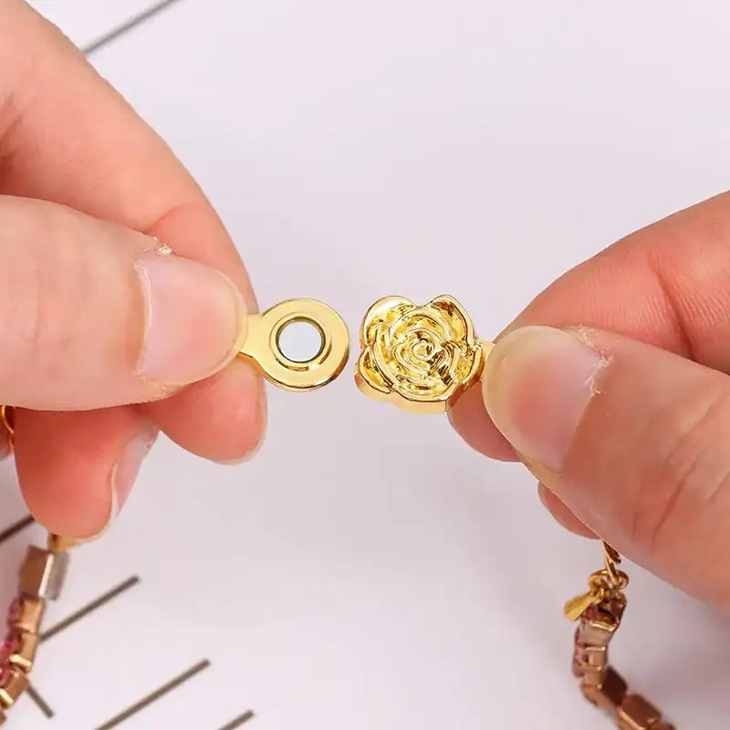 Little Rosebud Clip-On Magnetic Clasp
