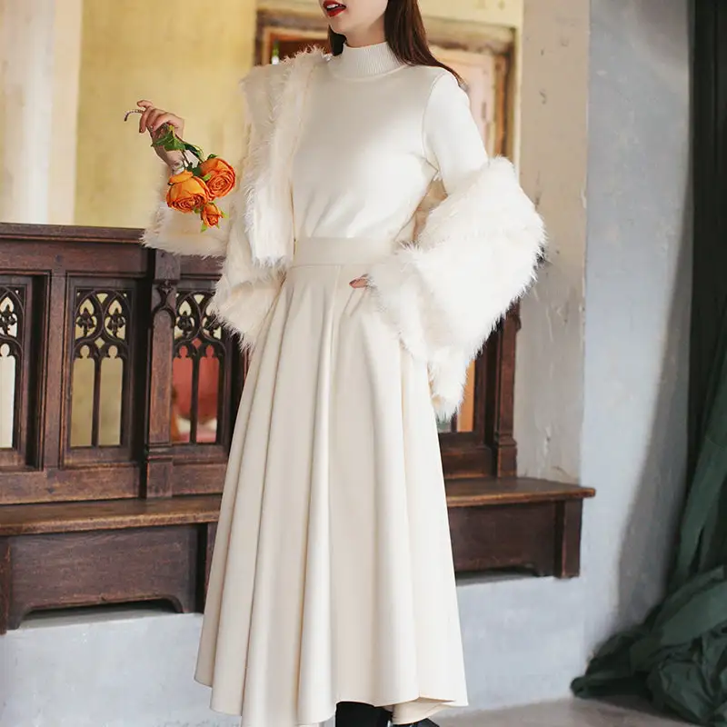 Contemporary Resort Everyday Casual Polyester Skirt