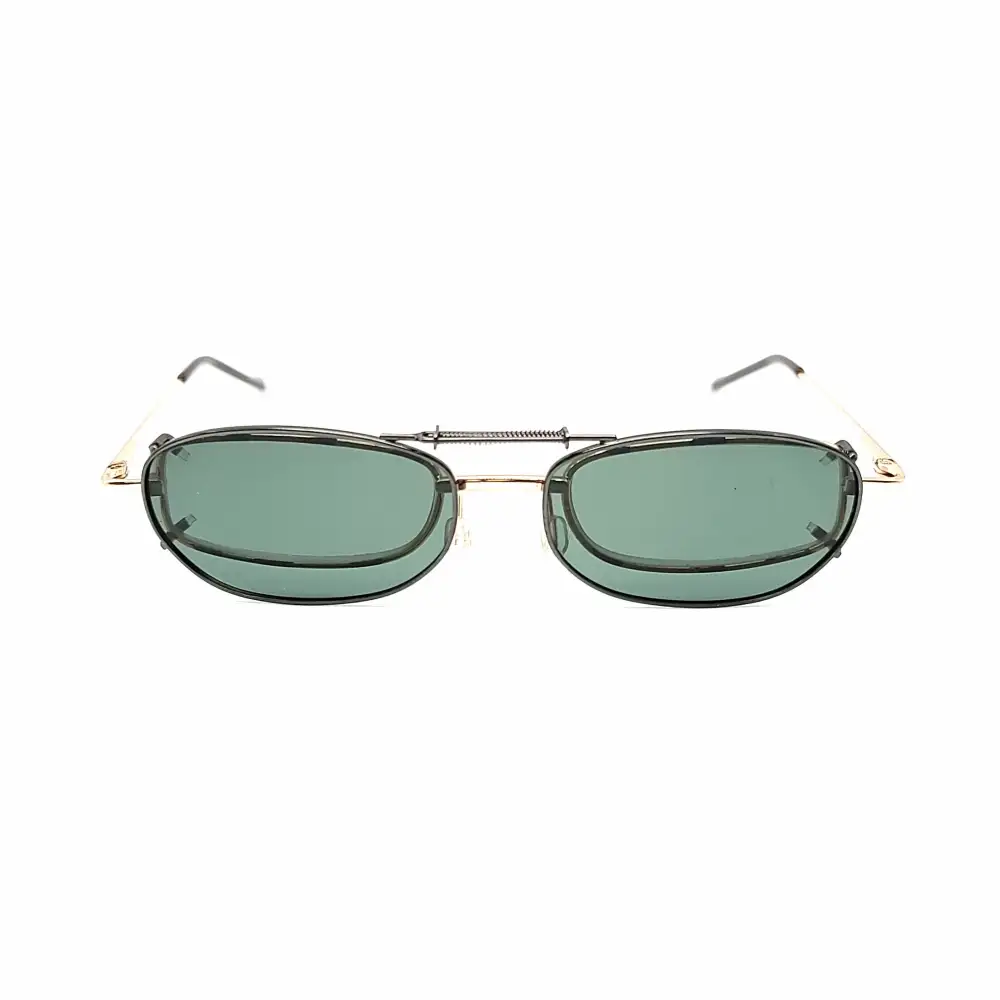 48mm Rectangular Polarized Clip-On Sunglasses