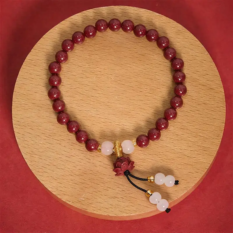Cinnabar Lotus Bracelet