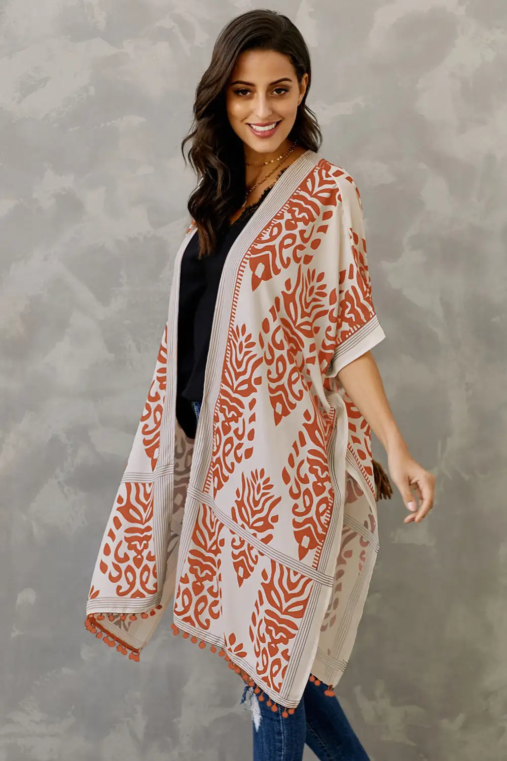 Swimwear Prowess Pom Pom Kimono