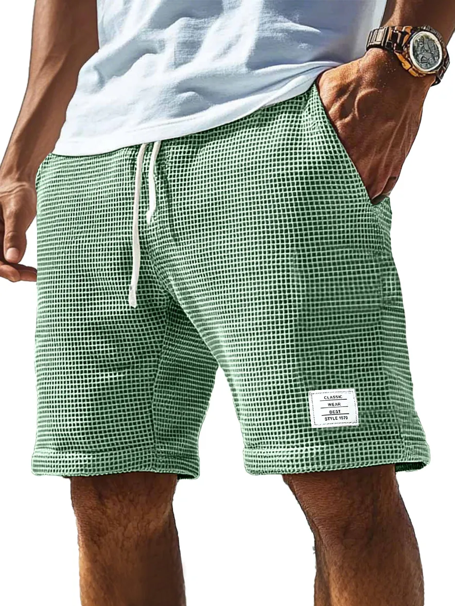 Everyday Textured Knit Drawstring Shorts