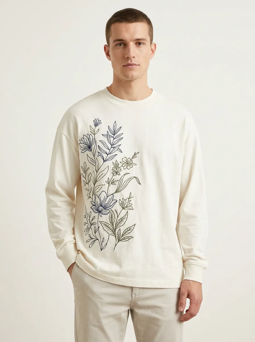 Men's Long Sleeve Smart Casual Style Neat Shirt