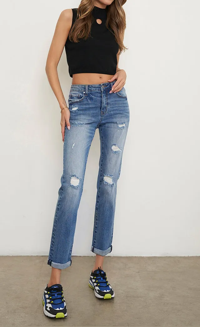Slim Fit Girlfriend Jeans