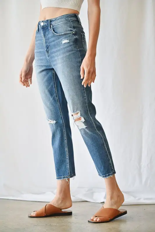 Denim High Rise Mom Jean Jeans
