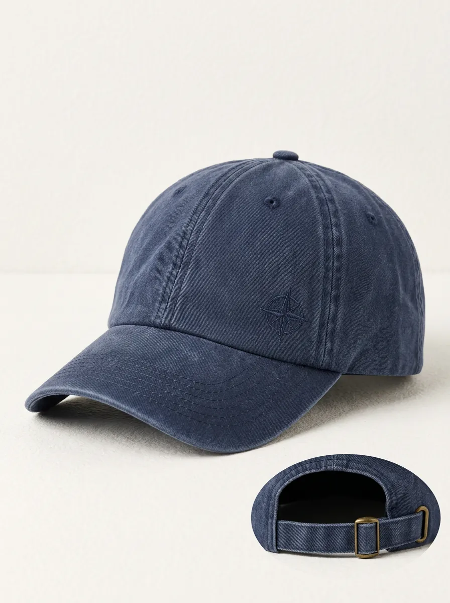 Weekend Ready Compass Embroidered Baseball Hat