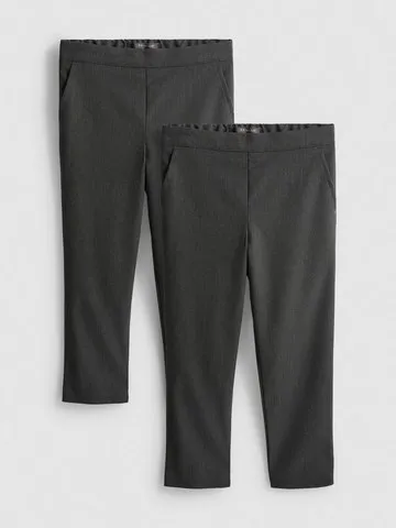 3-7yrs | 2pk Pull On School Trousers