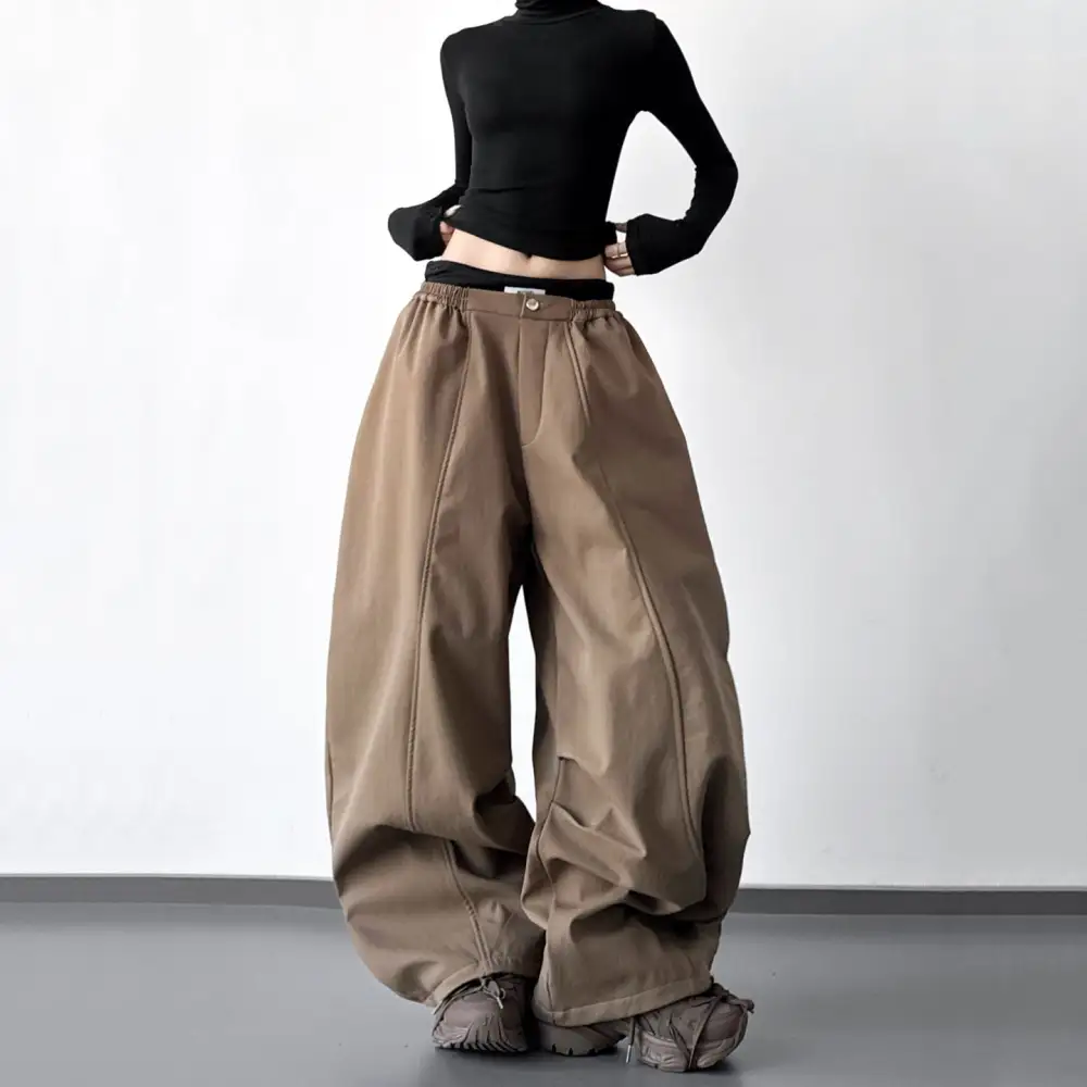 Women's Versatile Wide Leg Loose Fit Pants