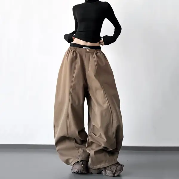 Women's Versatile Wide Leg Loose Fit Pants