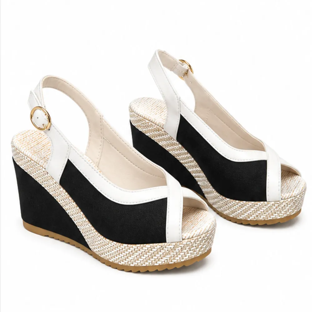Cushioned Support Wedge Sandals