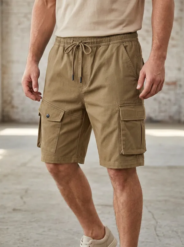 Streetwear Multi-Pocket Casual Cargo Shorts