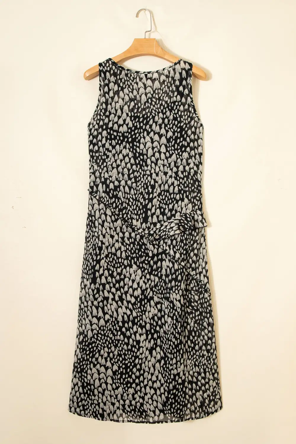 Printed Sleeveless Maxi Dress