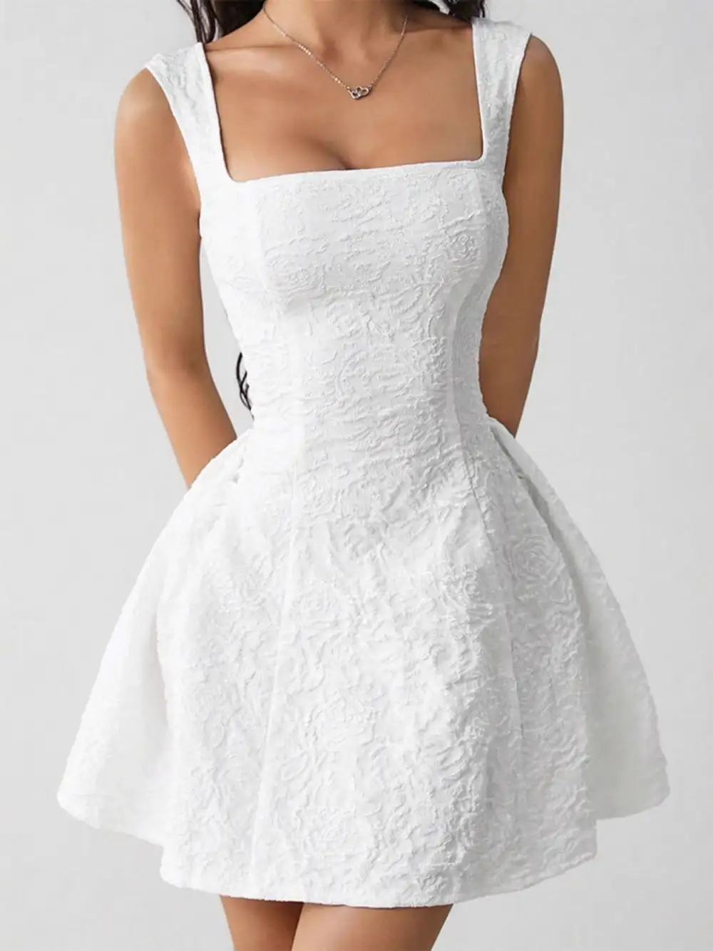 Square Neck Mini Dress