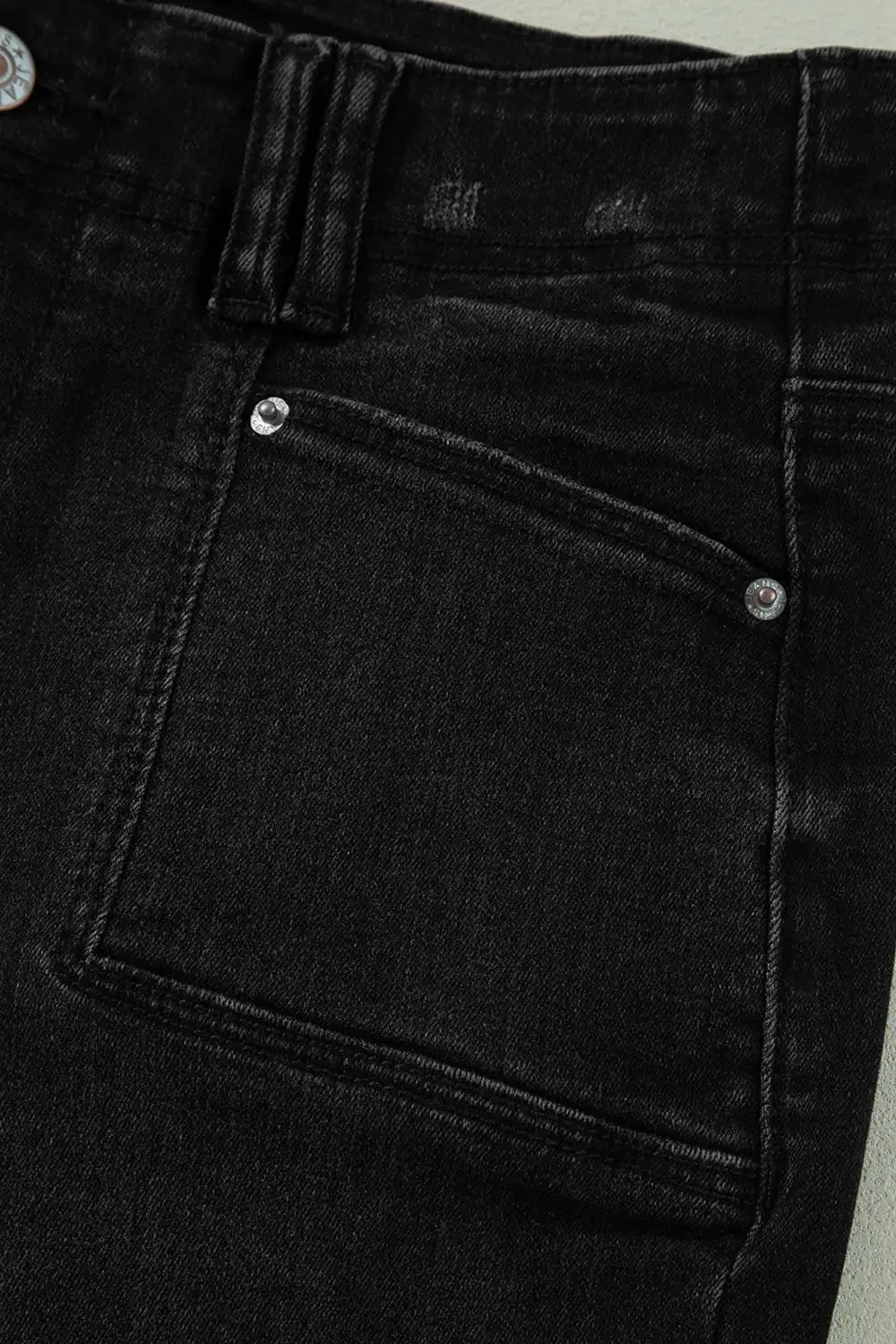 High Waisted Wide Leg Vintage Wash Denim Jeans