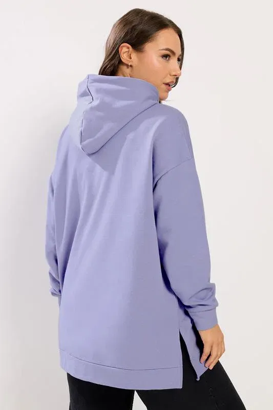 Purple Pocket Front Hoodie