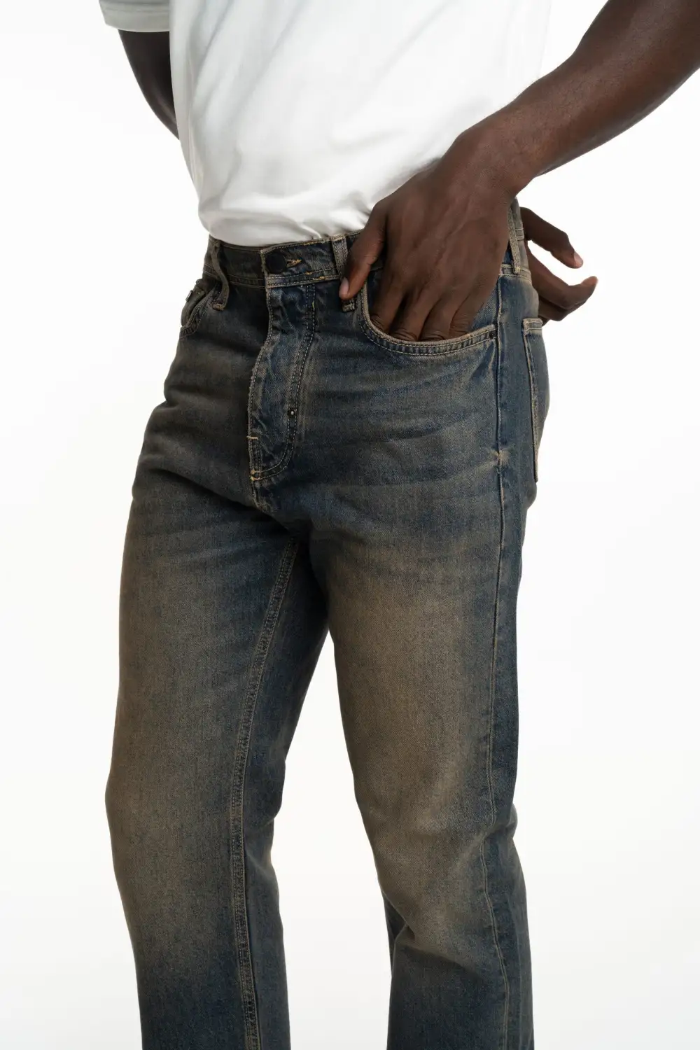 Classic Flared Straight Five Pocket Jeans