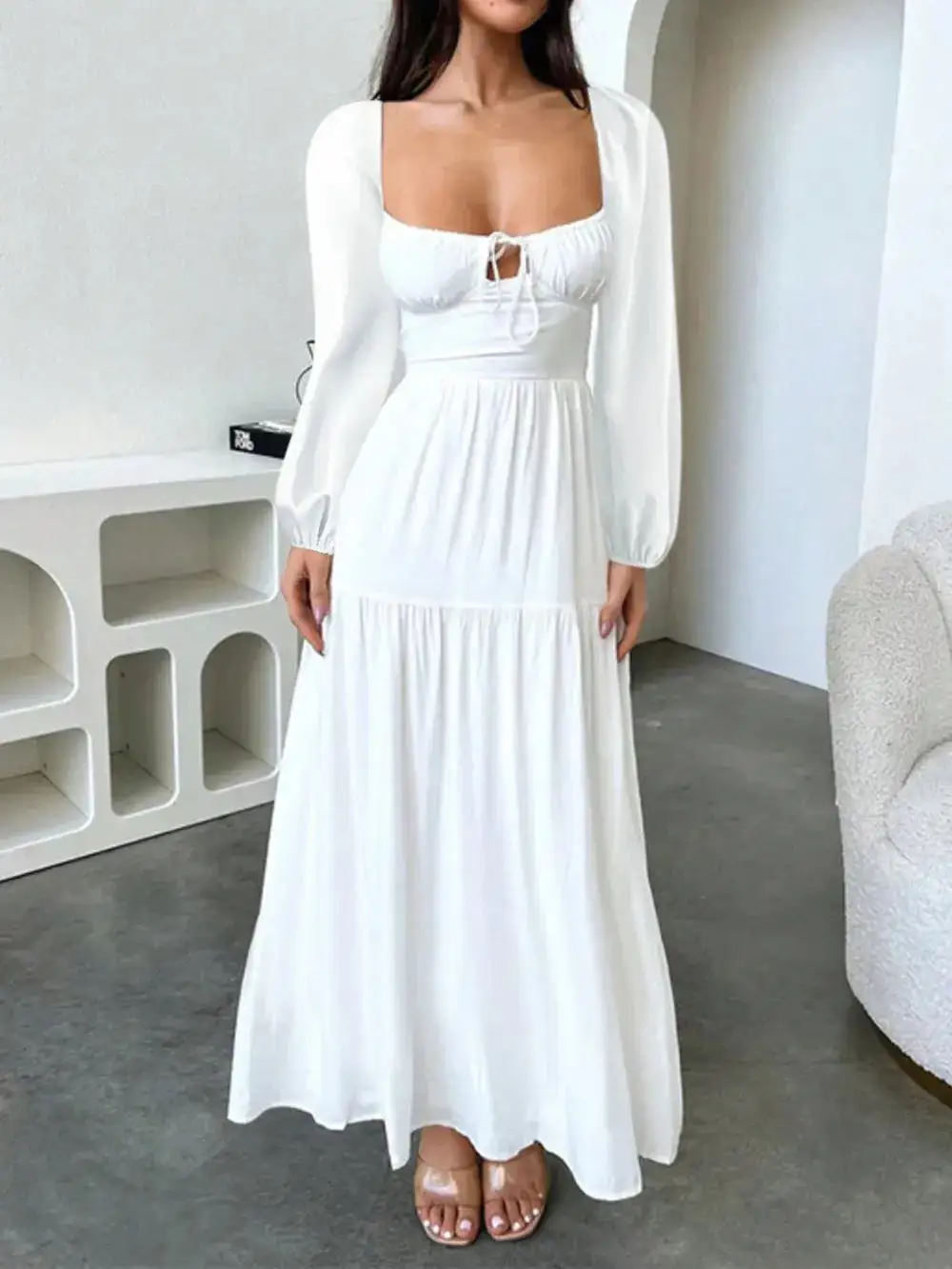 Everyday Tie Detail Maxi Dress
