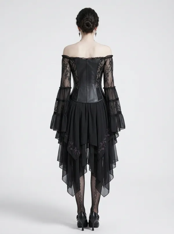 Midnight Victorian Corset Lace Collection Women's Gothic Dress