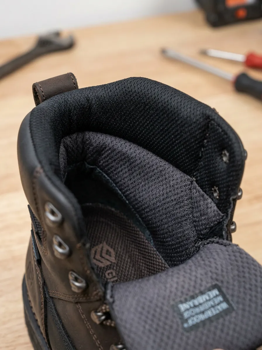 Everyday Leather-Look Workwear Men's Waterproof Work Boots