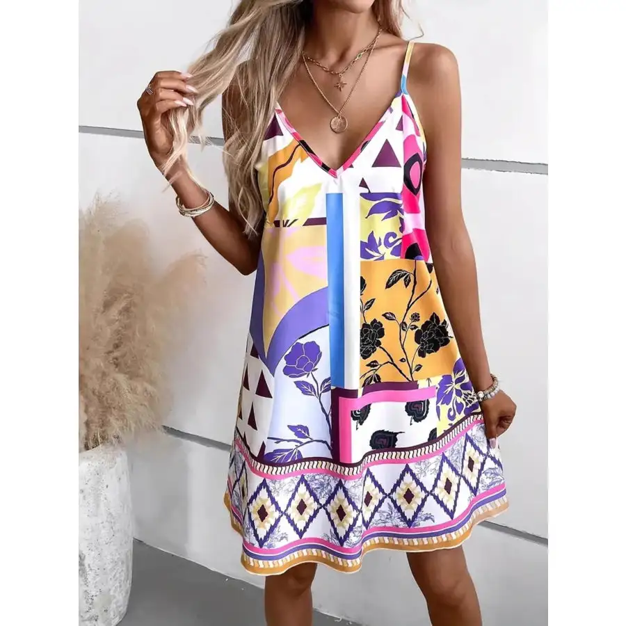 Abstract Cami Mini Dress