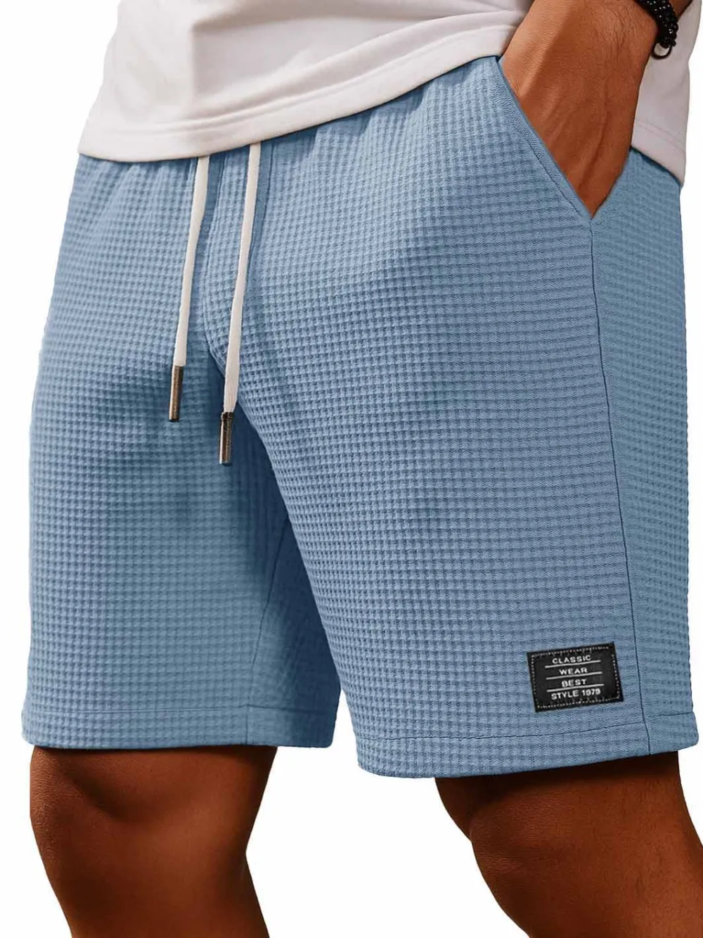 Relaxed Textured Knit Pocket Shorts