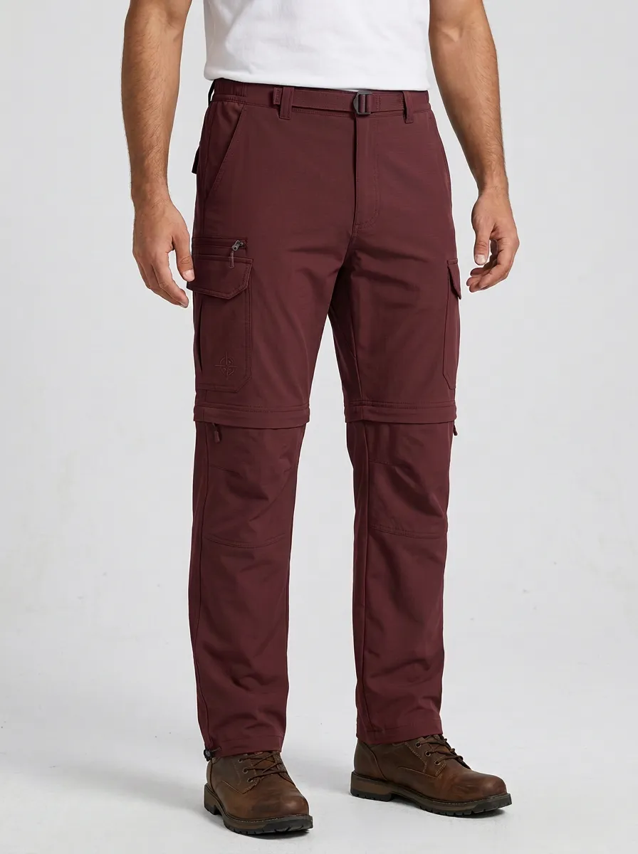 Men's Outback Range Compass Graphic Waterproof Zip-Off Tactical Cargo Pants