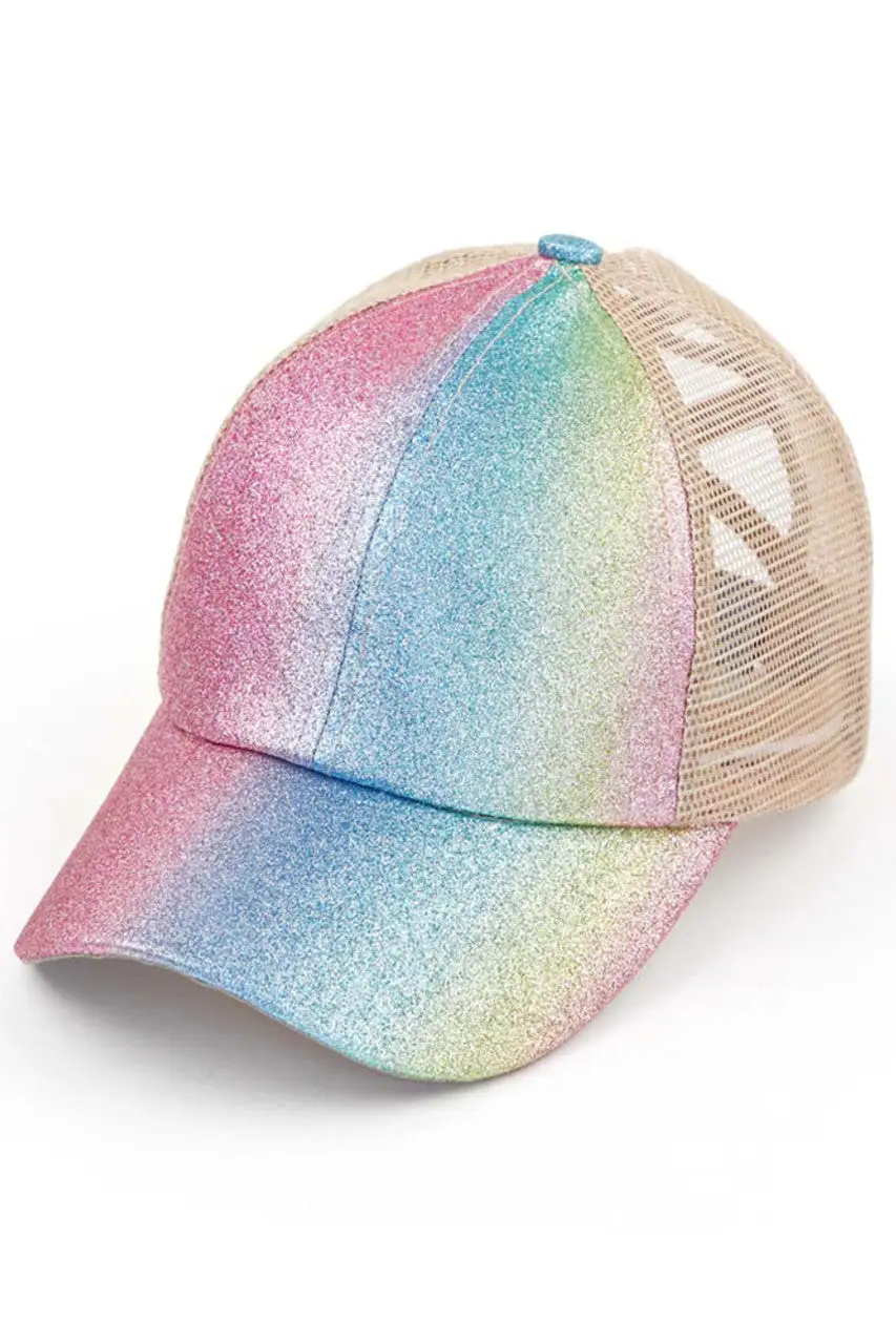 Ombre Glitter Cap