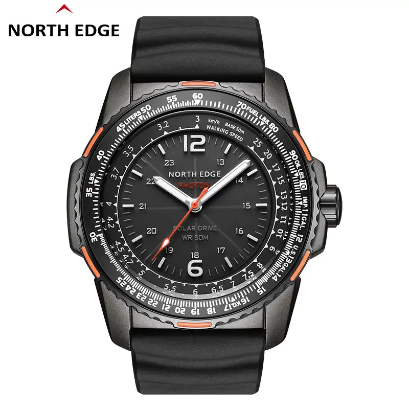 North Edge Solar drive watch outdoor quartz watch pilot watch Photon