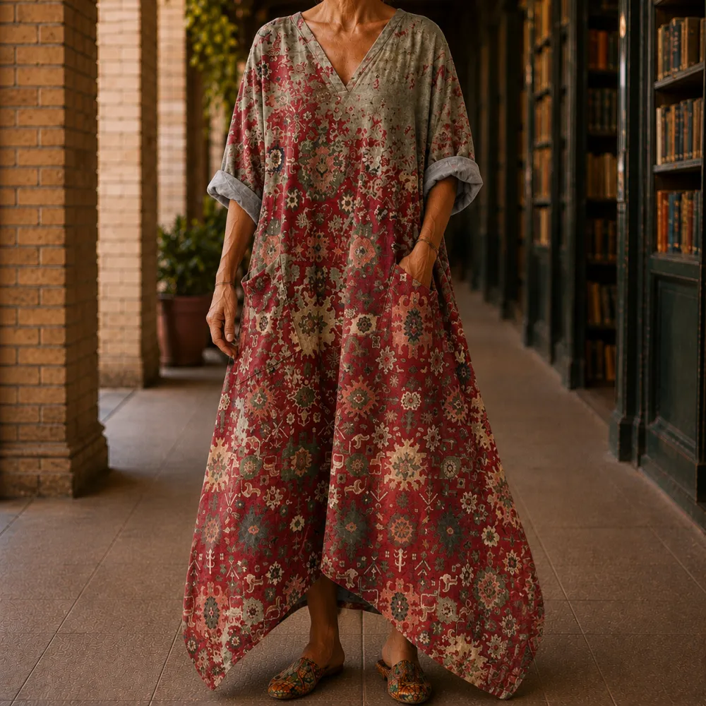 Handkerchief Printed Casual Dress