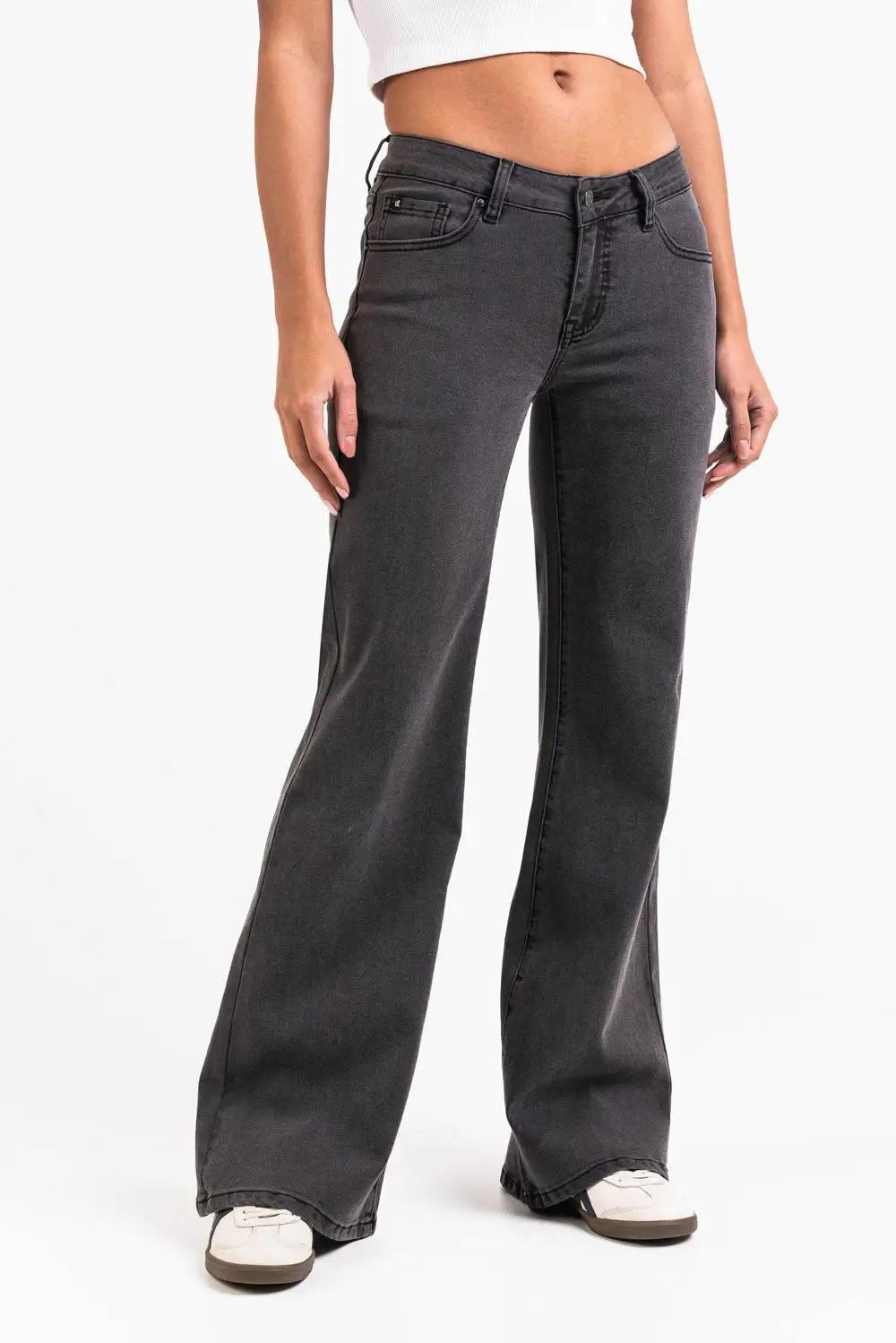 Clean Look Low Rise Flared Jeans